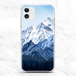 Winter Mountain iPhone 16 15 Pro Max 14 13 12 11 case / Snow Landscape Samsung 24 23 22 21 Plus / Everest Google Pixel 9 8 7 6 5 Wanderlust