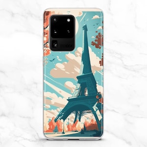 Romantic Eiffel Tower iPhone 16 15 Pro Max 14 13 12 11 case / Pretty France Samsung 24 23 22 Plus / Celestial Paris Google Pixel 9 8 7 Cover