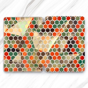 Honeycomb iPad Pro 13 12.9 11 10.5 2024 Case / Gold Texture iPad Mini 7 6 / Marble iPad Air 5 4 3 / Abstract Hexagon 10.2 10.9 11th Vintage
