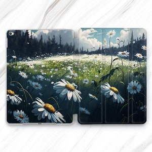 Chamomile Wildflowers iPad Pro 13 12.9 11 10.5 2024 Case / Summer Flowers iPad Mini 7 6 Air 5 4 3 / White Daisy 10.2 10.9 / Floral 11th 10th