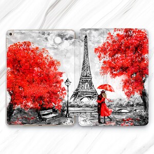 Paris art iPad Pro 12.9 11 10.5 Case Eiffel Tower iPad Mini 6 Watercolor iPad Air 5 4 3 2 Romantic Gift iPad 9.7 10.2 10.9 10th Oil Painting
