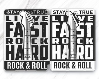 Rock & Roll iPad Pro 12.9 11 10.5 2022 Case Hard Fast iPad Mini 6 Vintage Posters iPad Air 5 4 3 2 Guitar iPad 9.7 10.2 10.9 10th Stay True