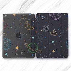 Space iPad Case: Galaxy, Moon, Stars, Planets