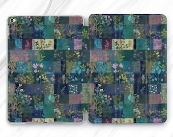 Patchwork Wildflowers Print iPad Pro 12.9 11 10.5 Case Spring Summer Flowers Mini 6 Air 5 4 3 Nature 9.7 10.2 10.9 10th Garden Floral Patch