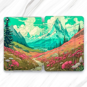 Mountain Trail iPad Pro 13 12.9 11 10.5 Case / Road Forest Stream iPad Mini 7 6 Air 5 4 3 / Watercolor Art 10.2 10.9 / Minimal Tree 10th 9th