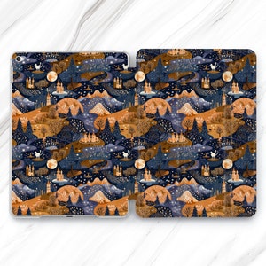 Magic Landscape iPad Pro 13 12.9 11 10.5 Case / Moon Castel Mini 7 6 Air 5 4 / Wizard Narnia Nature 9.7 10.2 10.9 / Griffin Animal 11th Gift
