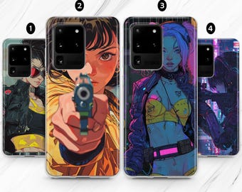 Coque de portable Anime Girl : Cyberpunk Japan, Manga Ninja Design