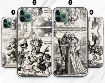 Memento Mori Skeleton Phone Case: Gothic Skull Art