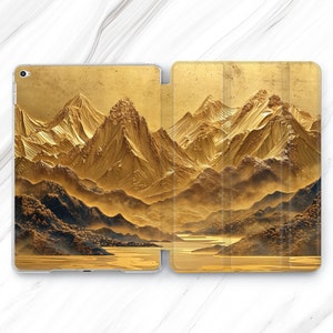 Gold Mountain iPad Pro 13 12.9 11 10.5 Case / Fujiyama iPad Mini 7 6 Air 5 4 / Chinese Nature iPad 9.7 10.2 10.9 / Asian Landscape 11th 10th