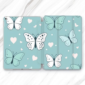 Cute Butterfly iPad Pro 13 12.9 11 10.5 / Aesthetic Girly iPad Mini 7 6 Air 5 4 3 / Pastel Light Blue Insect 9.7 10.2 10.9 / Kawaii 10th 9th