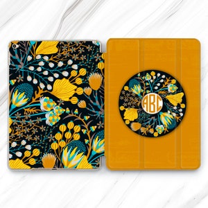 Custom Wildflowers iPad Pro 13 12.9 11 10.5 2024 Case / Monogram Mini 7 6 5 / Summer Flowers Air 4 / Nature iPad 9.7 10.2 10.9 Garden Floral