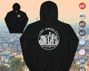 Thefiftyapparel Los Angeles California Hoodies | La | Hollywood | Women's Hoodie | Men's Hoodie | La Gifts | Gift for Her | Gift for Him