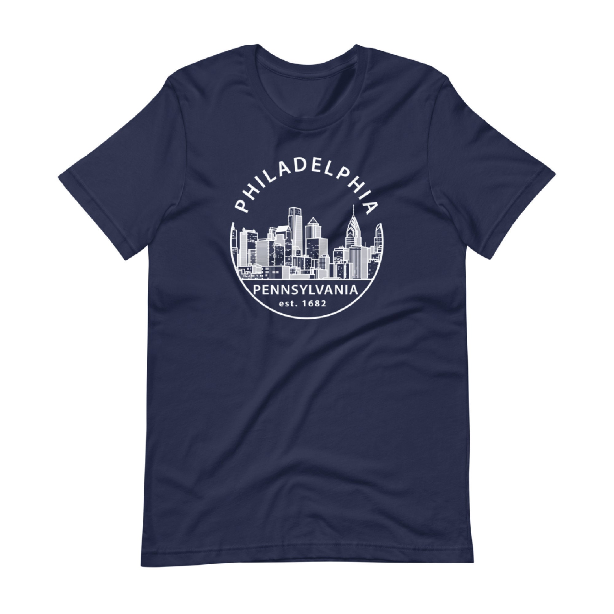 Philadelphia Pennsylvania Tshirt Philadelphia Skyline Etsy