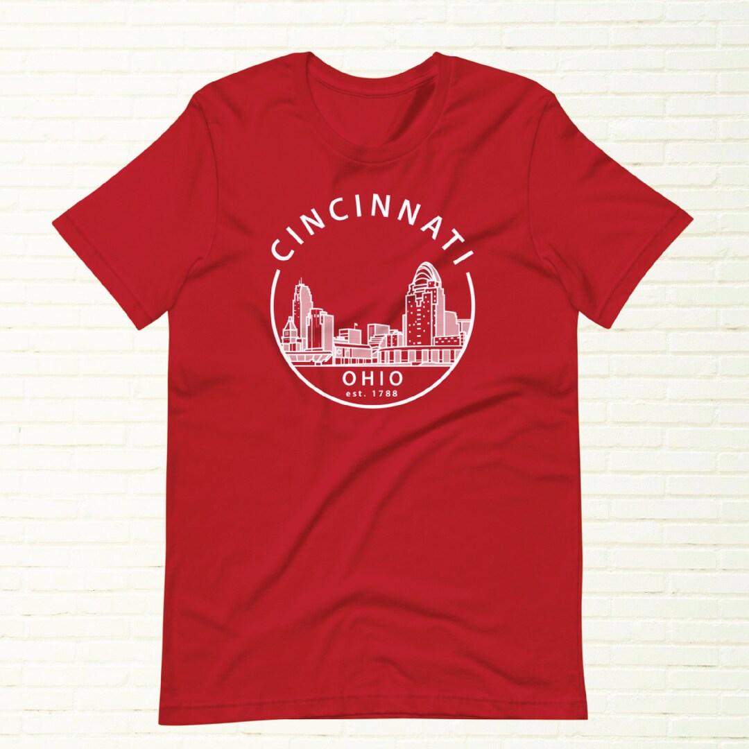 Cincinnati Ohio Tshirt Cincinnati Skyline Ohio Tshirts Cincinnati