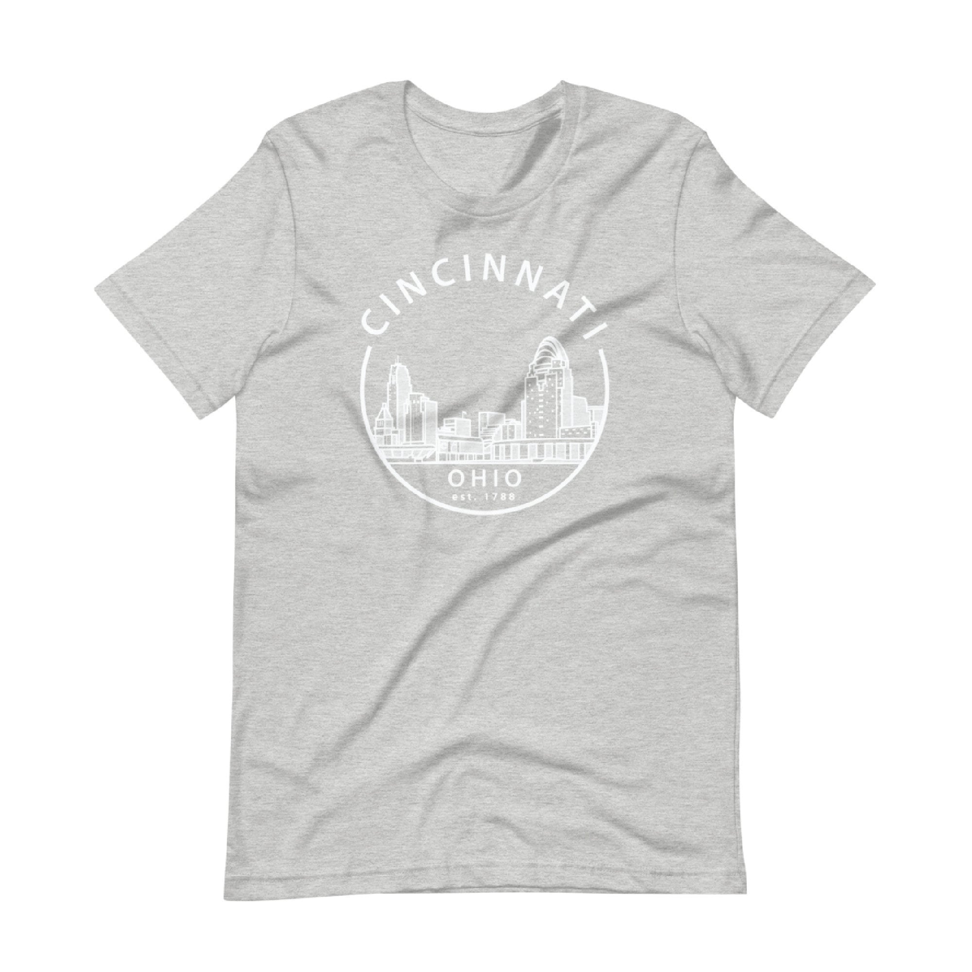 Cincinnati Ohio Tshirt Cincinnati Skyline Ohio Tshirts Cincinnati
