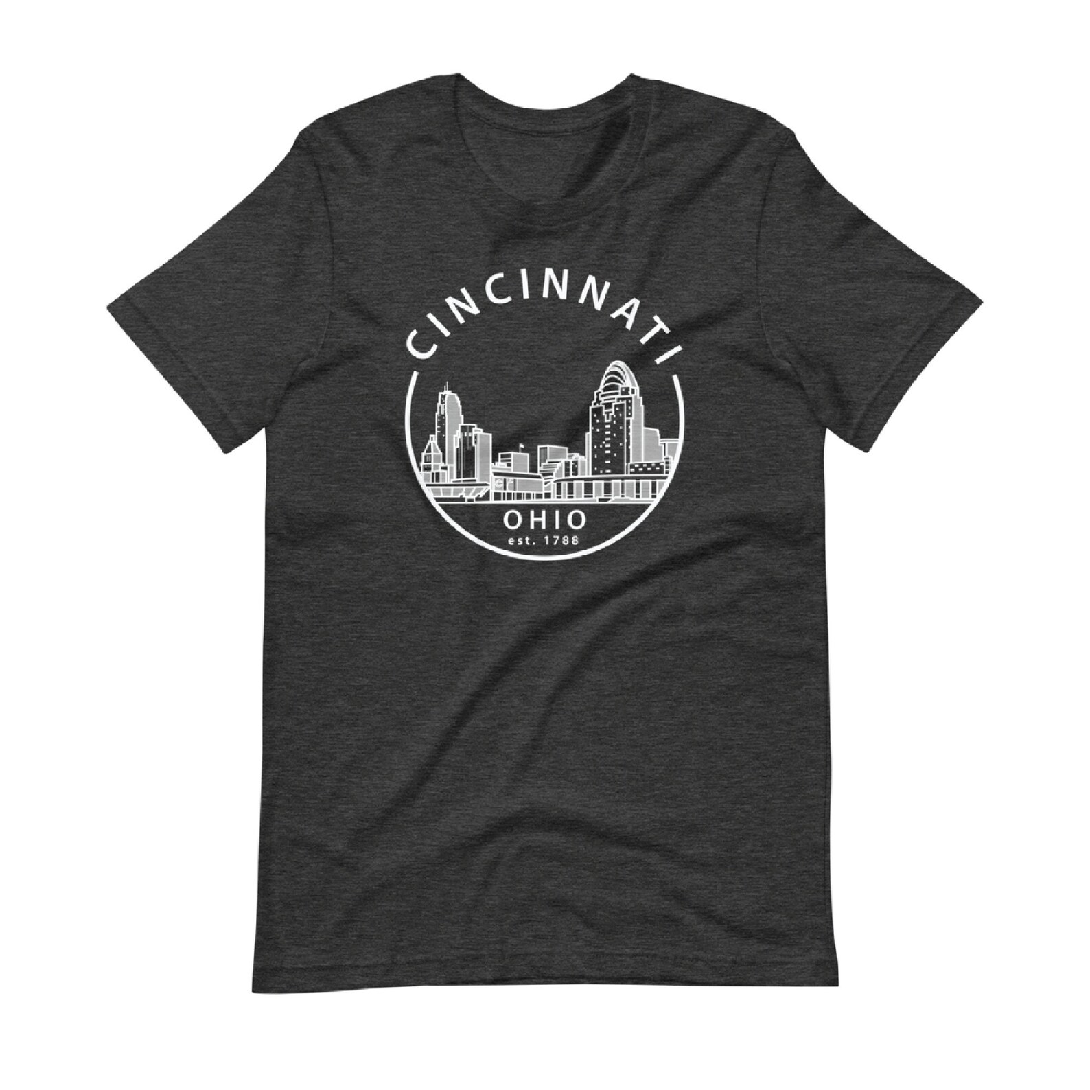 Cincinnati Ohio T-shirt Cincinnati Skyline Ohio T-shirts - Etsy