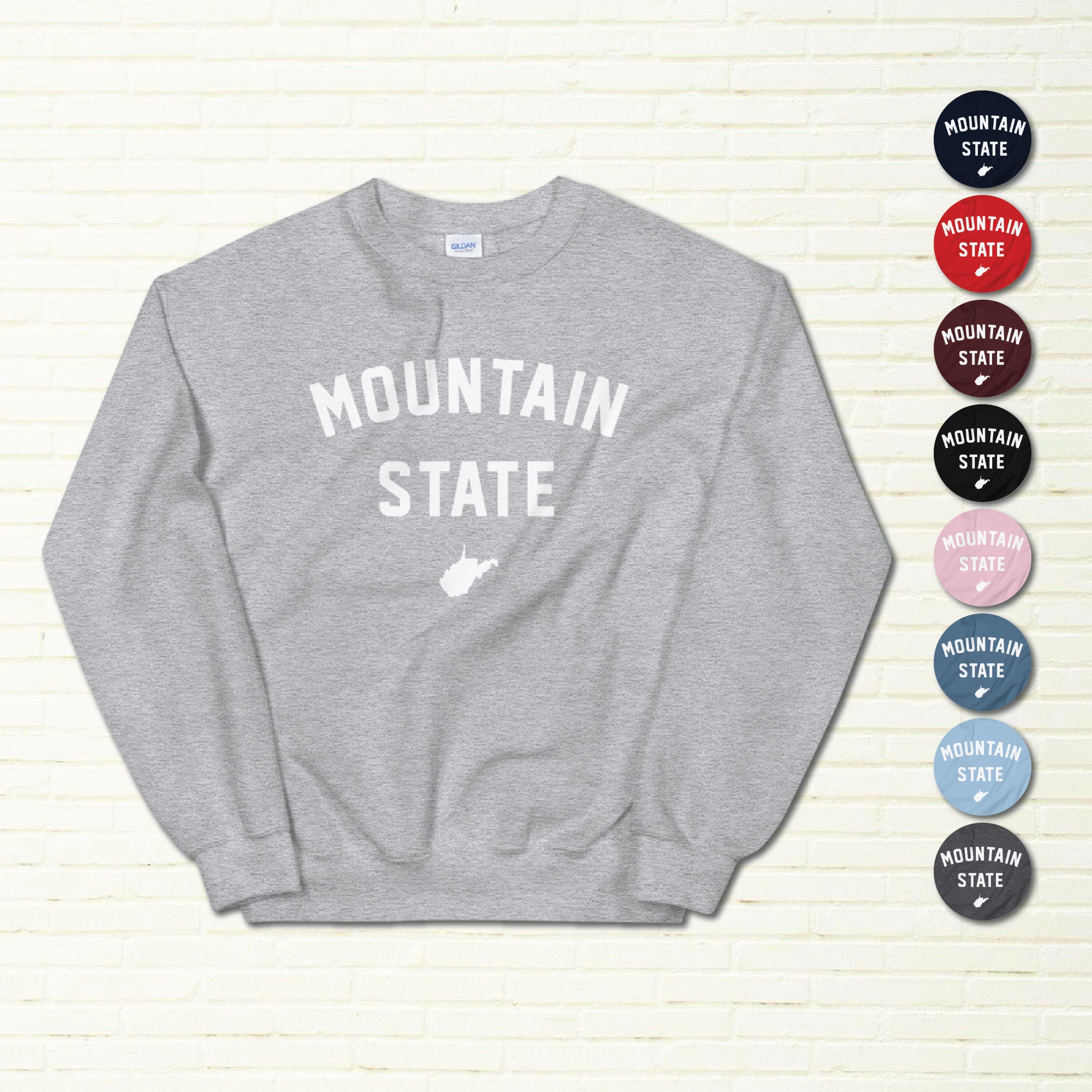 West Virginia Sweatshirt Mountain State Sweatshirt West Etsy