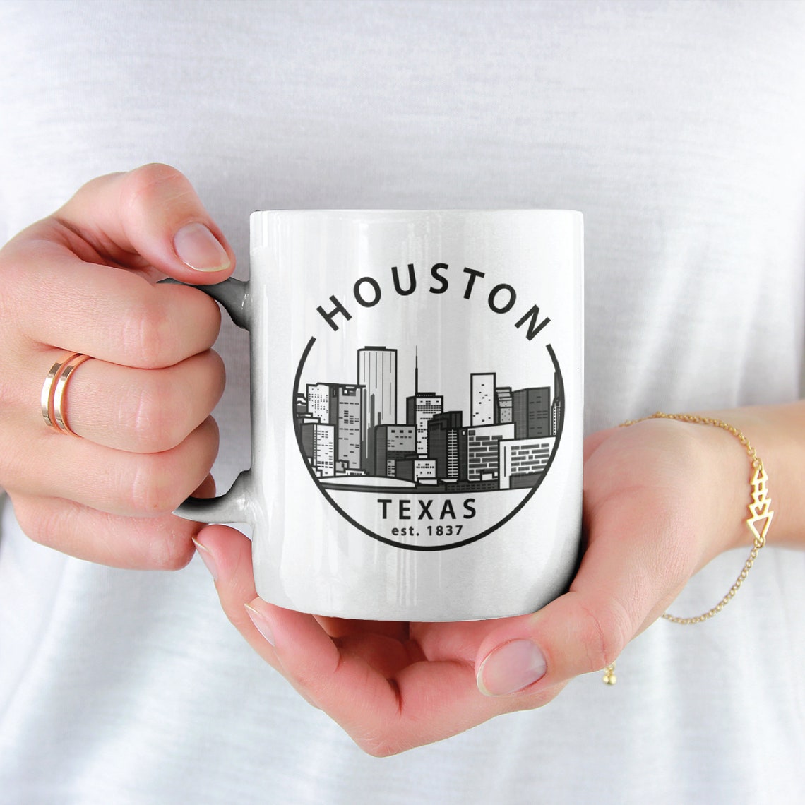Houston Texas Coffee Mug Houston Cup Houston Texas Texas Etsy