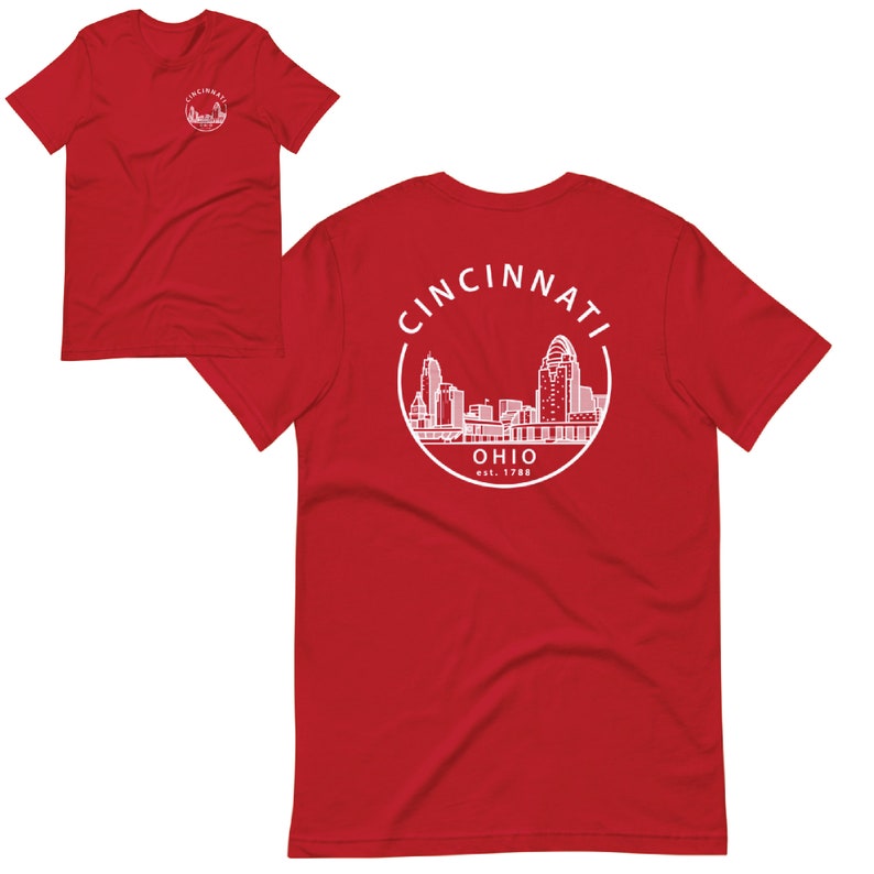 Cincinnati Ohio Tshirts University of Cincinnati Etsy New Zealand