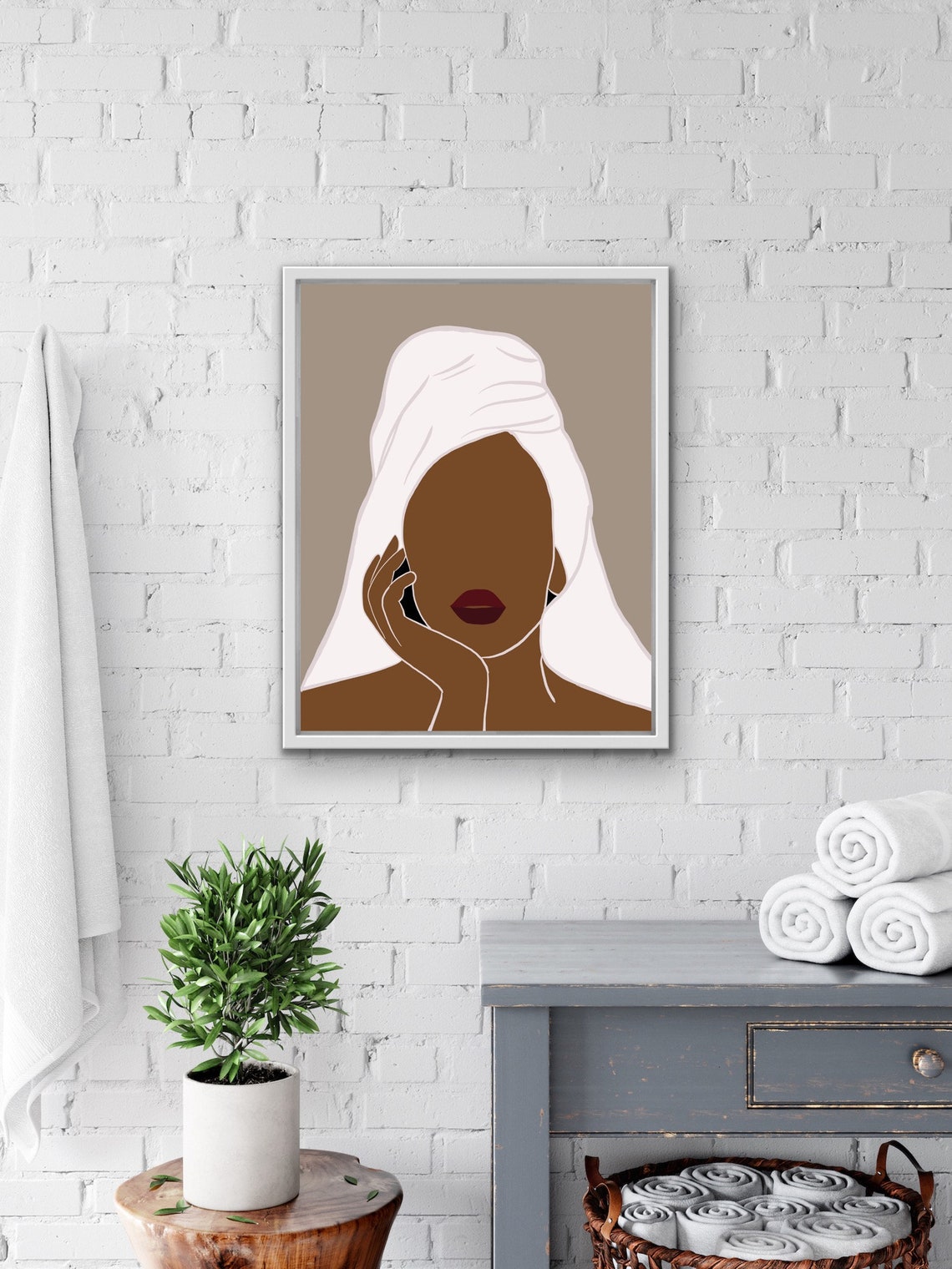 African American Art Wall Art Room Decor Woman Art Print Etsy