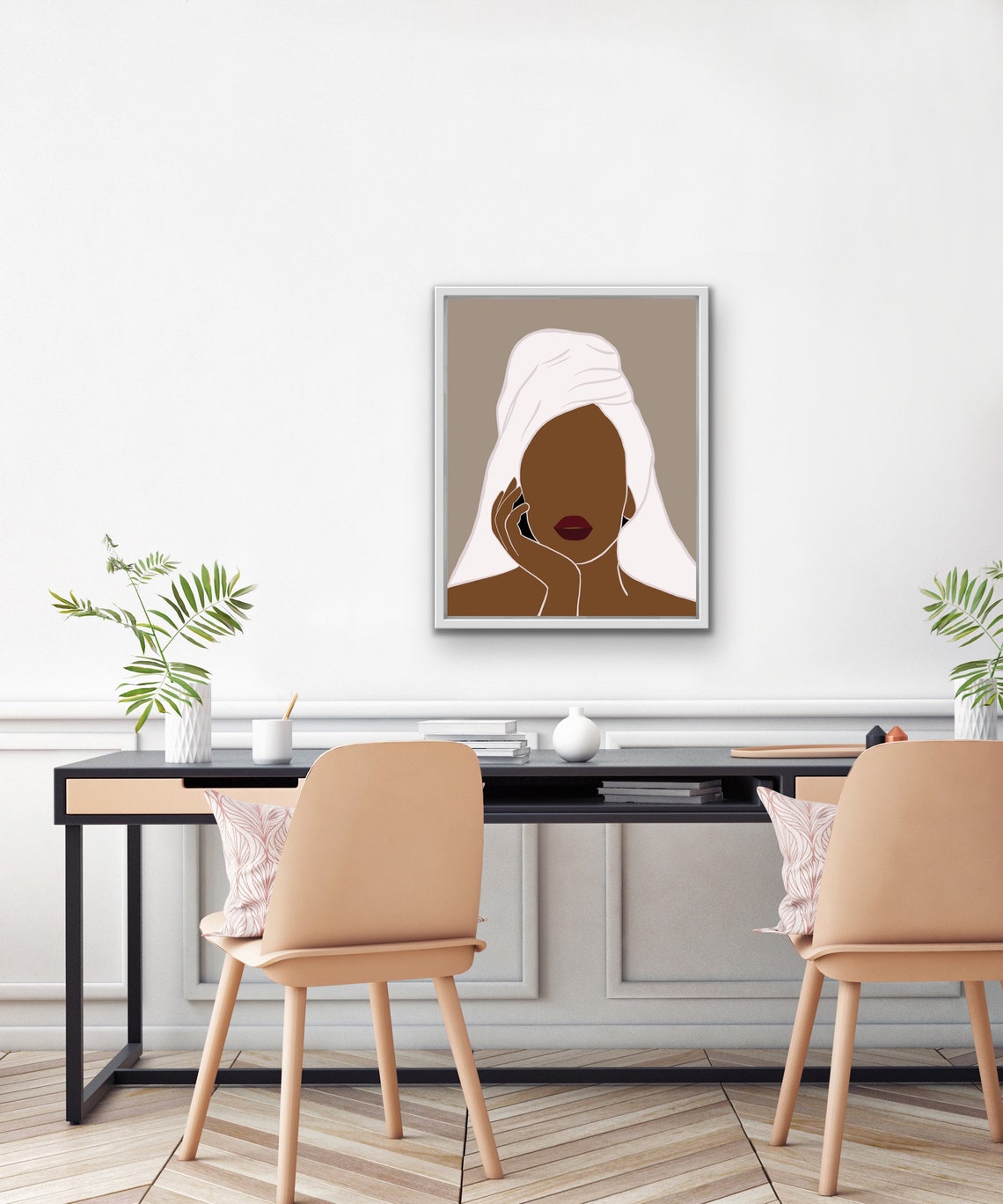 African American Art Wall Art Room Decor Woman Art Print Etsy