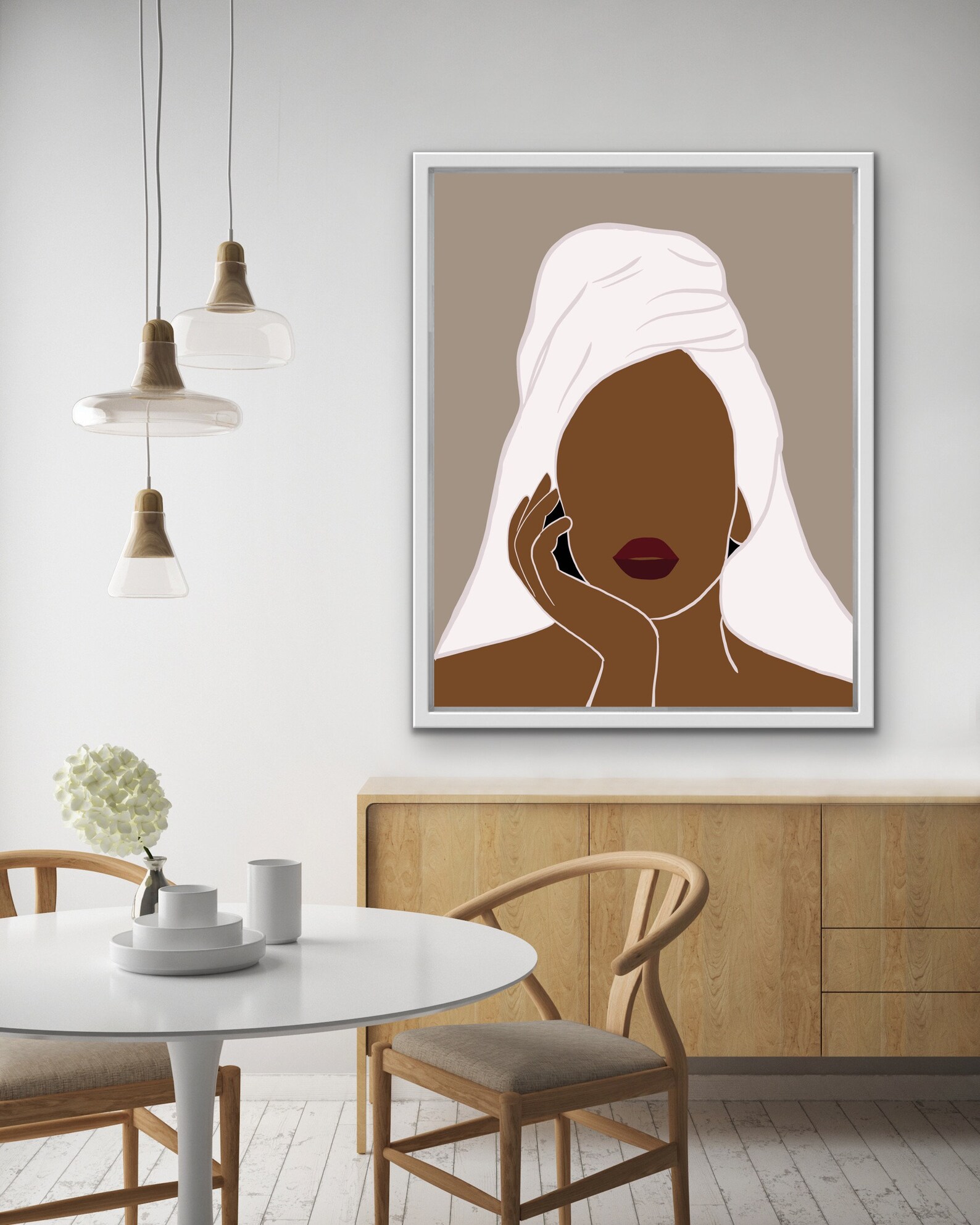 African American Art Wall Art Room Decor Woman Art Print Etsy