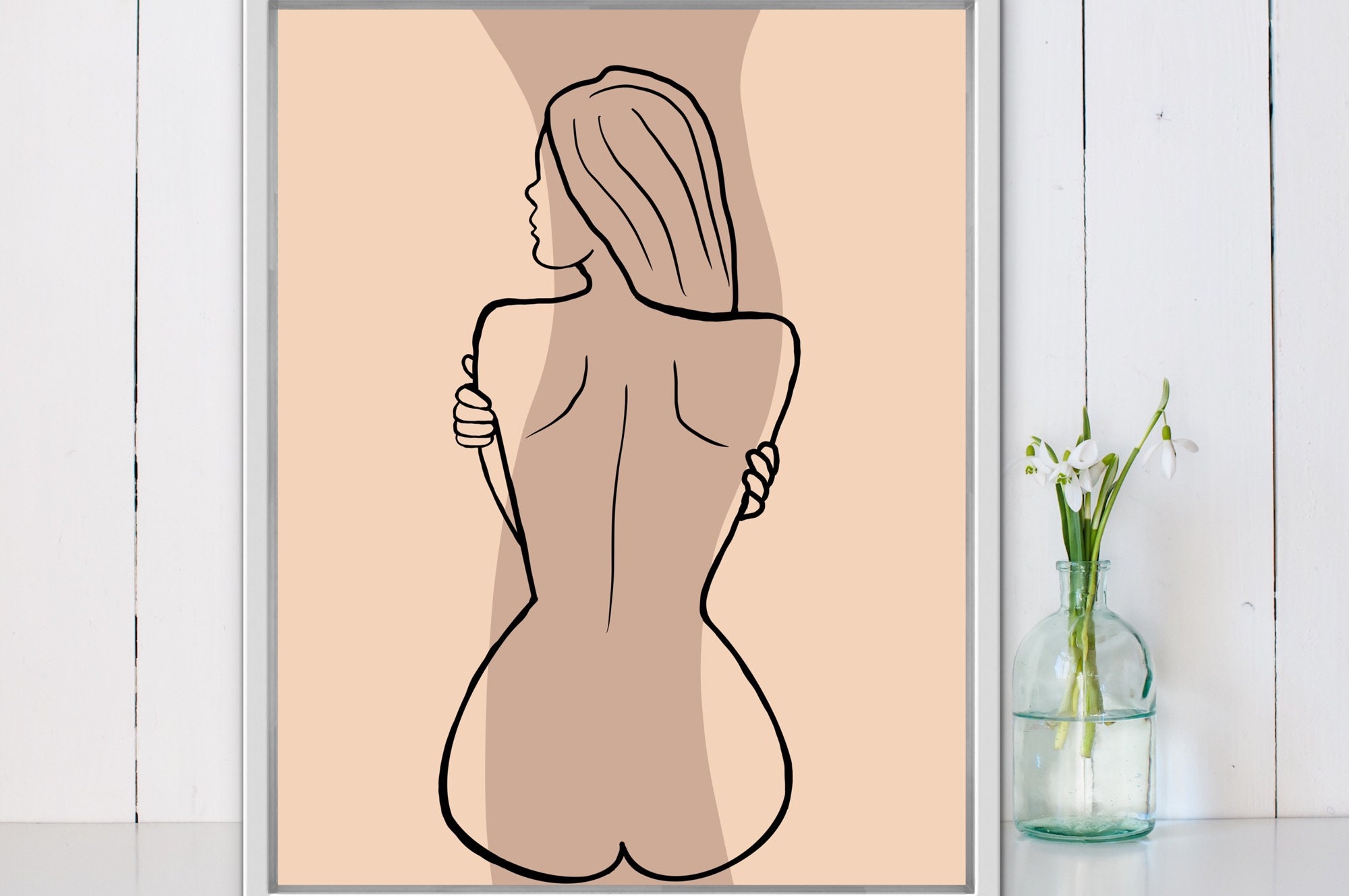 Nude Women Art Nude Woman Back Sketch Female Body Art Nude