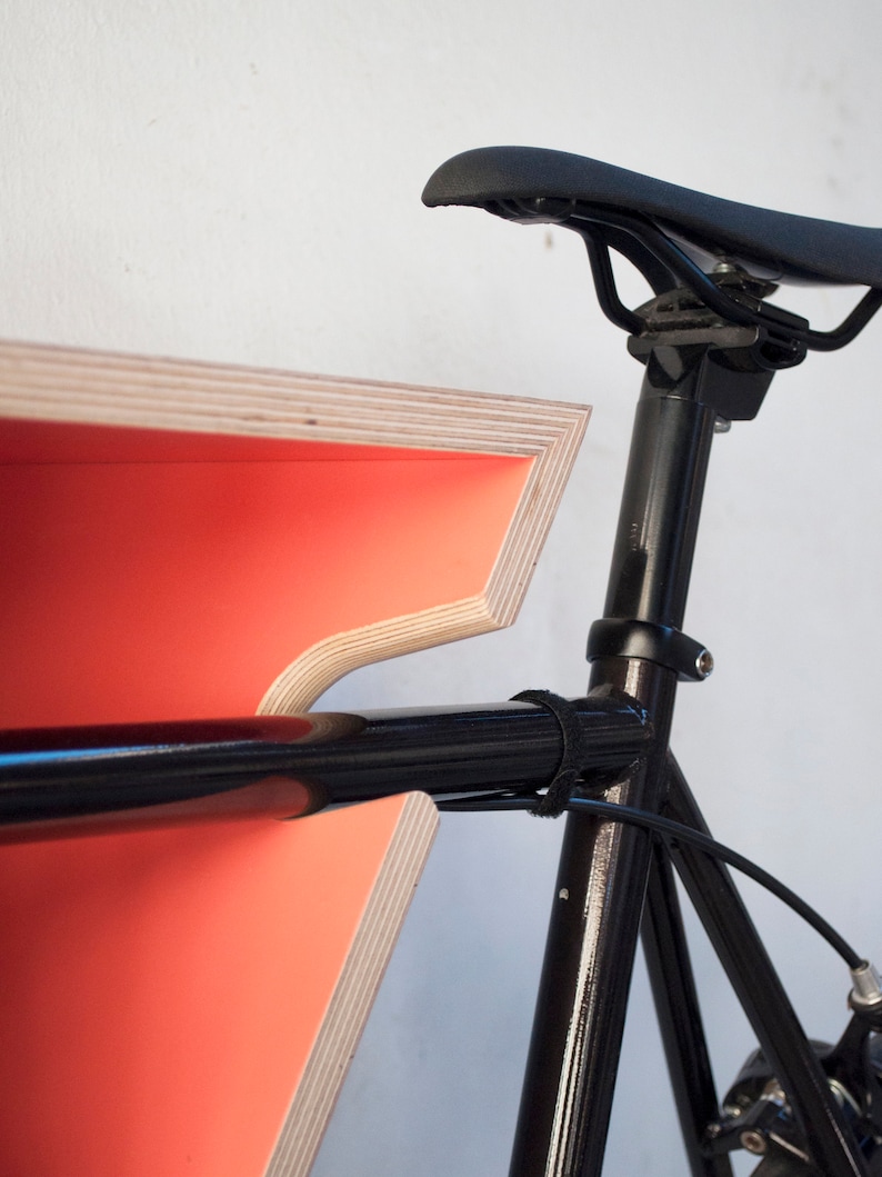 Wooden Bike Rack Plywood Bicycle Indoor Storage Wall Mount Etsy