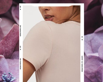 Women Cappuccino Cotton Short Sleeve Bodysuit | Bodysuit Lingerie | Soft and Natural Bodysuit | Lesly Bodysuit