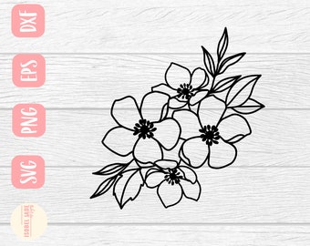Free Free 117 Simple Drawn Flower Svg SVG PNG EPS DXF File