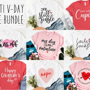 Anti- Valentines Day SVG Bundle - Funny Valentine shirt SVG for Cricut - Valentines Day bundle SVG bundle - Digital Download