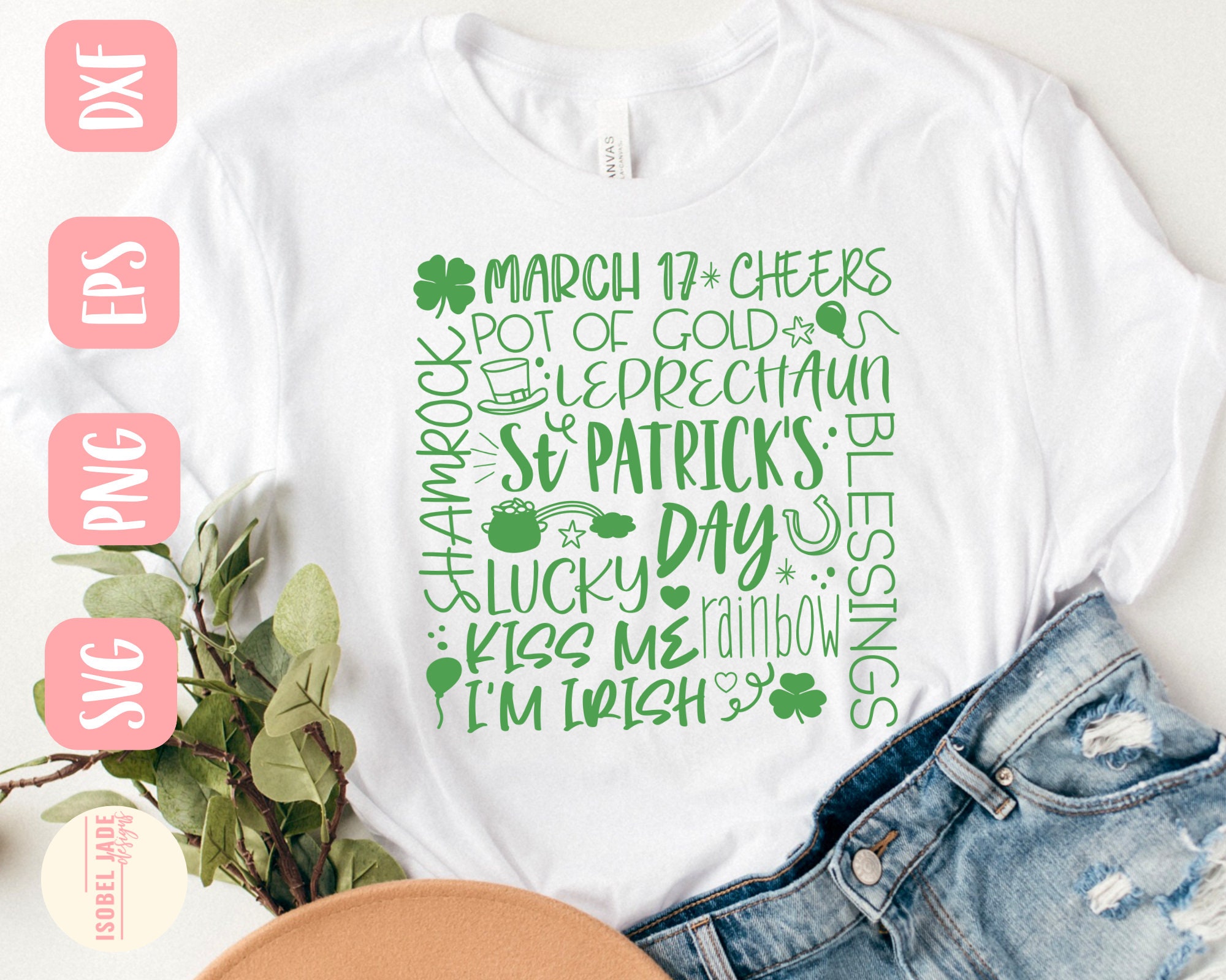St Patricks Day SVG Design St Patricks Shirt SVG File for | Etsy