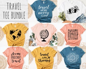 Travel SVG Bundle: Globetrotter Shirt Designs (Digital Download)