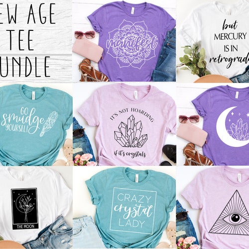 New Age SVG Bundle Crystal SVG for Cricut Mystic Shirt - Etsy