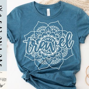 Travel Mandala SVG: Boho Vacation Design (Digital Download)