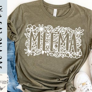 Flower Meema SVG Design: Cricut & Silhouette Cut File (Digital Download)