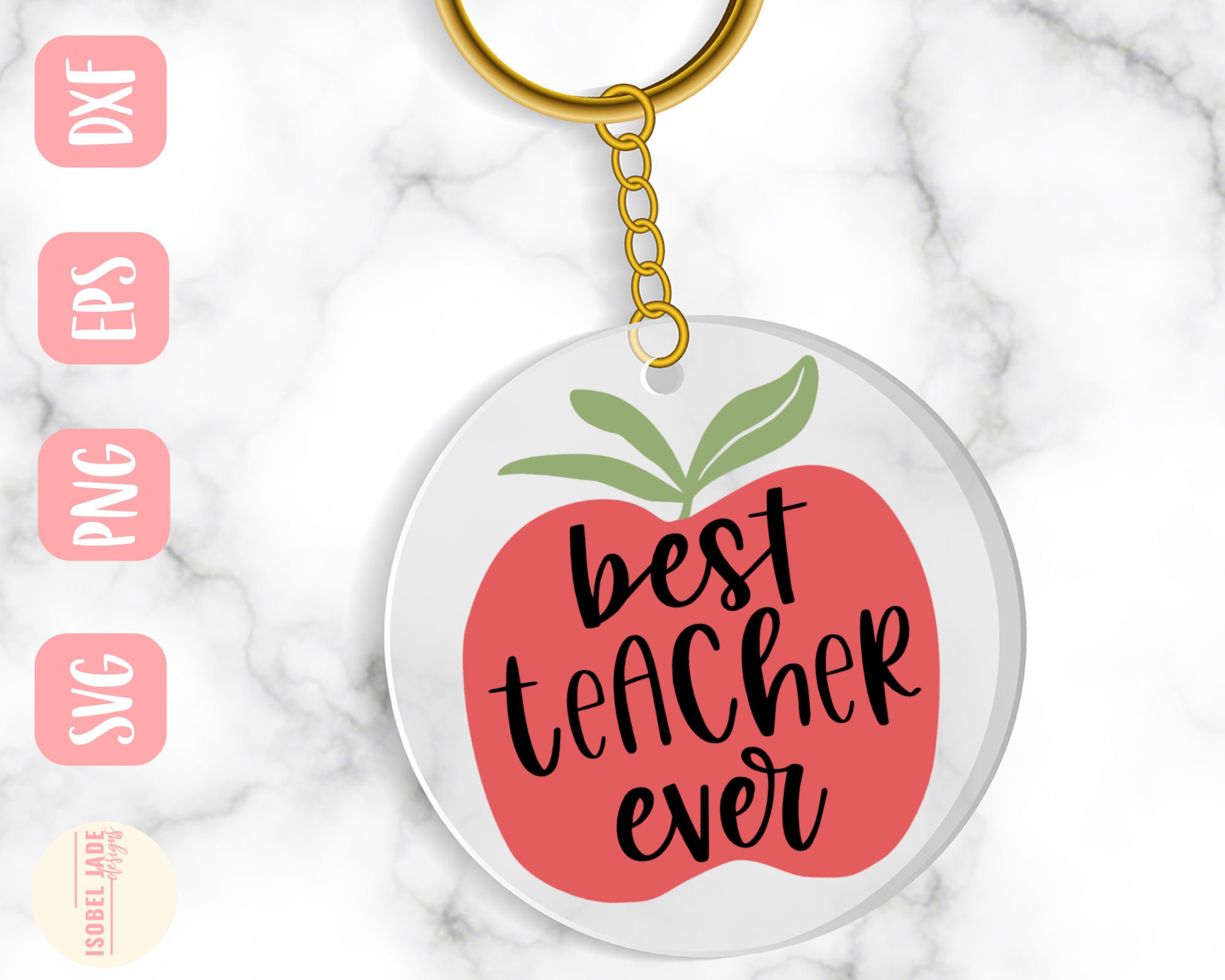 Teacher Keychain SVG Bundle Design Teacher Bundle SVG File Etsy Finland