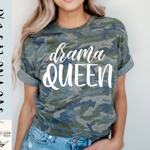 Drama queen svg, Funny svg, Shirt, Sassy svg, Dramatic SVG,PNG, EPS, Dxf, Instant Download, Cricut