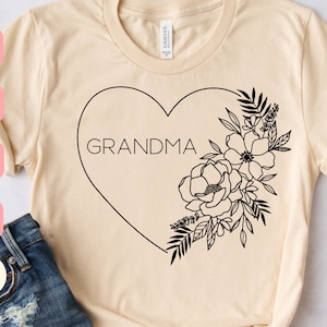 Abuela corazón svg, abuela svg, Camisa, Me encantan mis nietos svg, corazón svg, Más querido abuela svg, SVG,PNG, EPS, Dxf, Descargar, Cricut