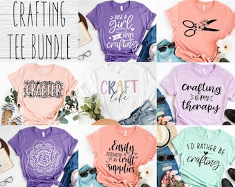 Craft SVG Bundle: Crafting Shirt Designs (Digital Download)