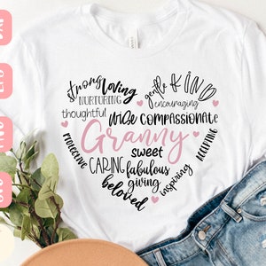 We Love You svg Granny Cut File Grandma Shirt Love My Granny Granny LOVE Granny We Love You Granny SVG Grandkid Shirt