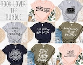 Book Lover SVG Bundle 8 Designs, Bookish Reading Shirts, Teacher & Librarian Cut Files for Cricut