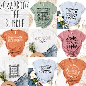Conception de lot de scrapbooking SVG - fichier SVG Bundle de scrapbooking pour Cricut - lot de chemise SVG artisanat - vie de créateur - téléchargement numérique
