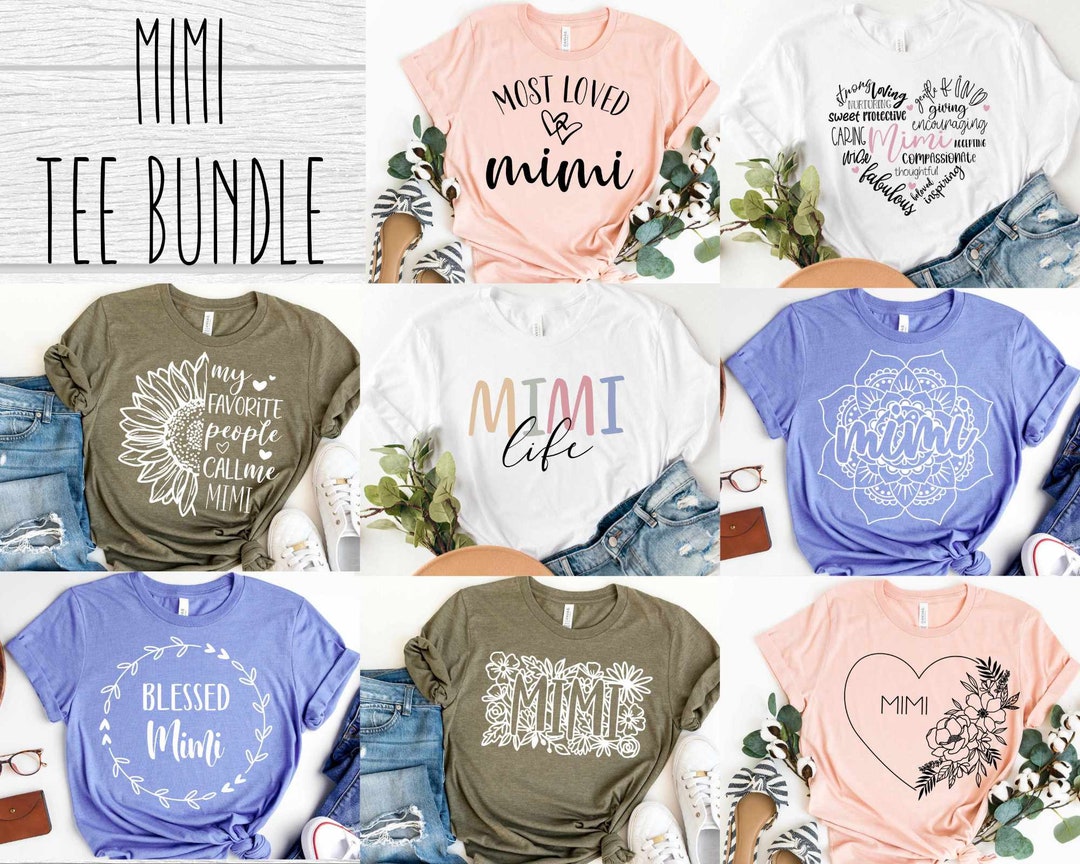 Mimi SVG Bundle Design Mimi Bundle SVG File for Cricut Mimi Shirt SVG ...