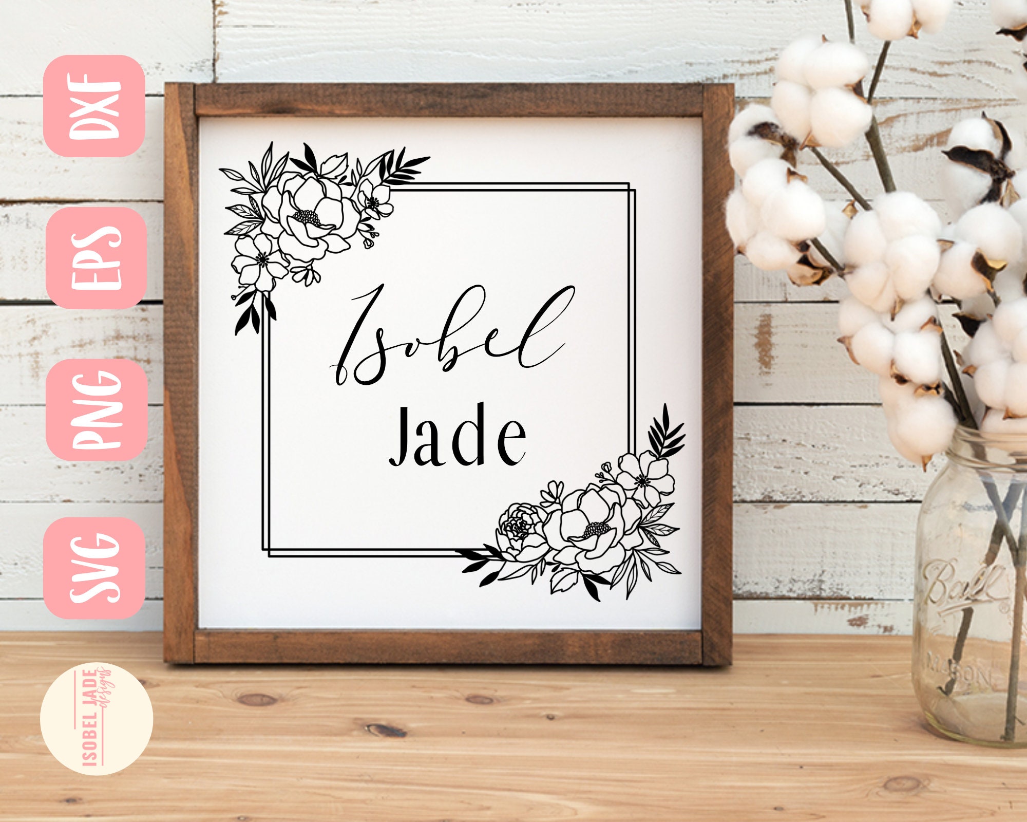 Download Square Flower Spray Svg Flowers Svg Floral Svg Border Svg Square Svg Wildflower Svg Svg Png Eps Dxf Instant Download Cricut