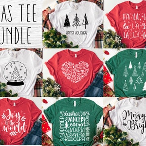 Weihnachten SVG Bundle - Weihnachten Shirt SVG für Cricut - Weihnachts-T-Shirt SVG Bundle - Digital Download