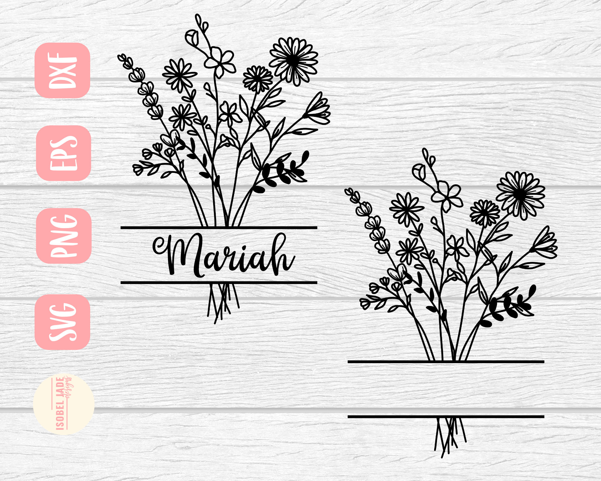 Free Free 70 Flower Svg With Name SVG PNG EPS DXF File