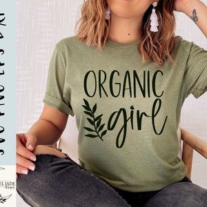 Garota orgânica svg, Eco warrior svg, Vegan svg, Camisa, Crueldade animal, Planta svg, SVG, PNG, EPS, Dxf, Download instantâneo, Cricut