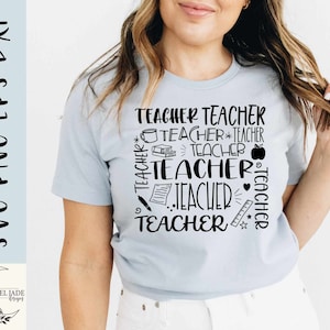 Lehrer Collage SVG, Lehrer svg, Meine Schüler sind der Grund svg, Lehrer Typografie svg, Schule svg, SVG, PNG, EPS, Instant Download, Cricut