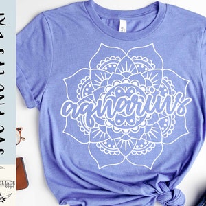 Aquarius svg, Aquarius mandala svg, Horoscope svg, Zodiac svg, Signe astrologique porteur d’eau svg, SVG, DXF, eps, Dxf, Téléchargement instantané, Cricut
